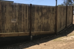 Rycan Retaining and Earthworks Treated Pine Timber Picket Fence