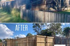 Rycan Retaining and Earthworks-Timber-Fence-Retaining-Wall-Before-After